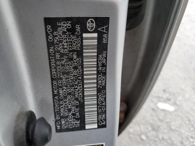 Photo 11 VIN: JTDKN3DU1A1024103 - TOYOTA PRIUS 