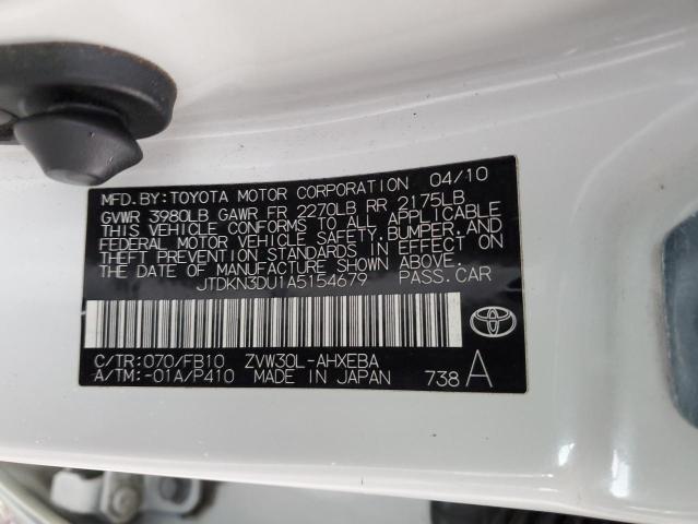 Photo 11 VIN: JTDKN3DU1A5154679 - TOYOTA PRIUS 