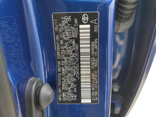 Photo 12 VIN: JTDKN3DU1B0307480 - TOYOTA PRIUS 