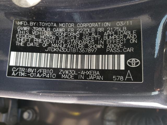 Photo 9 VIN: JTDKN3DU1B1367897 - TOYOTA PRIUS 