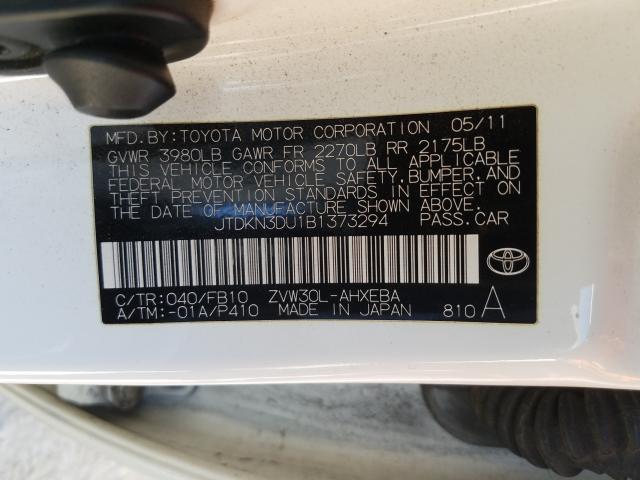 Photo 9 VIN: JTDKN3DU1B1373294 - TOYOTA PRIUS 