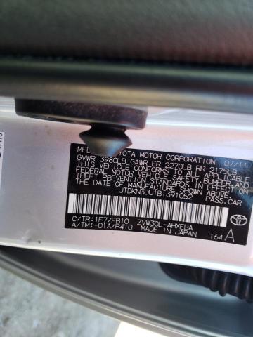 Photo 9 VIN: JTDKN3DU1B1391052 - TOYOTA PRIUS 