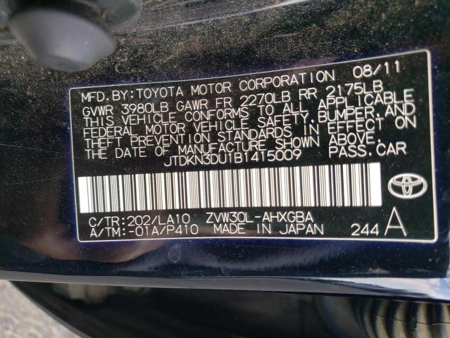 Photo 9 VIN: JTDKN3DU1B1415009 - TOYOTA PRIUS 