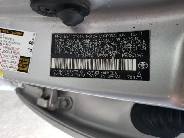 Photo 9 VIN: JTDKN3DU1B5335153 - TOYOTA PRIUS 