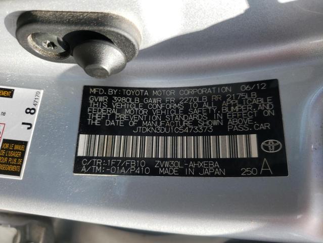 Photo 9 VIN: JTDKN3DU1C5473373 - TOYOTA PRIUS 