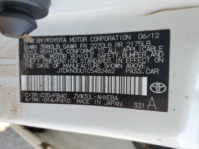 Photo 11 VIN: JTDKN3DU1C5482462 - TOYOTA PRIUS 