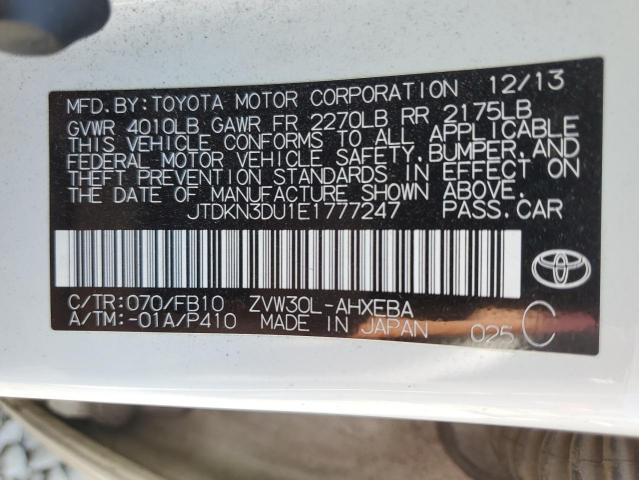 Photo 11 VIN: JTDKN3DU1E1777247 - TOYOTA PRIUS 