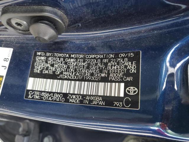 Photo 12 VIN: JTDKN3DU1F1993021 - TOYOTA PRIUS 