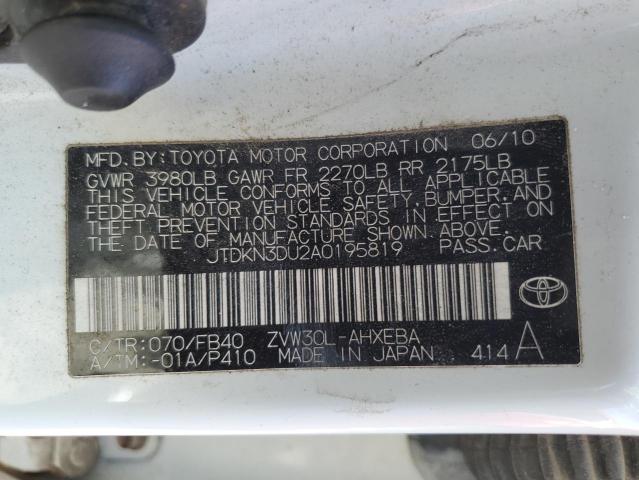 Photo 11 VIN: JTDKN3DU2A0195819 - TOYOTA PRIUS 