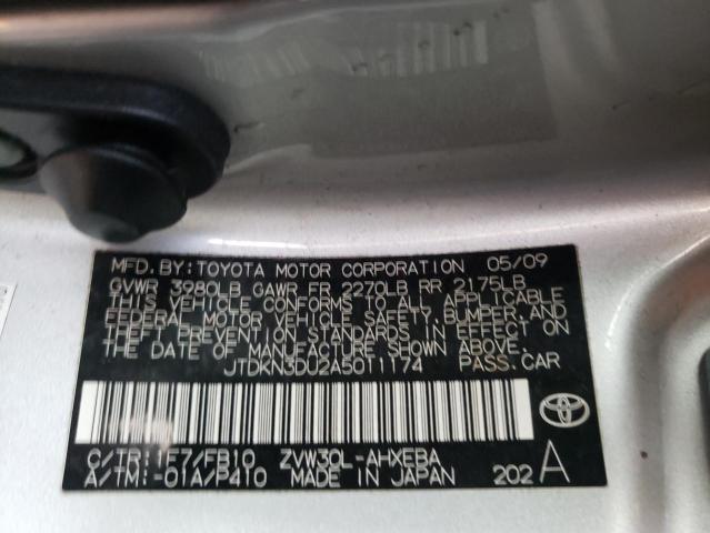 Photo 9 VIN: JTDKN3DU2A5011174 - TOYOTA PRIUS 