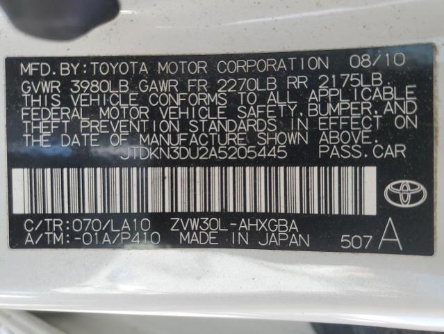 Photo 11 VIN: JTDKN3DU2A5205445 - TOYOTA PRIUS 