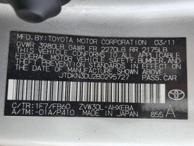 Photo 11 VIN: JTDKN3DU2B0295727 - TOYOTA PRIUS V 