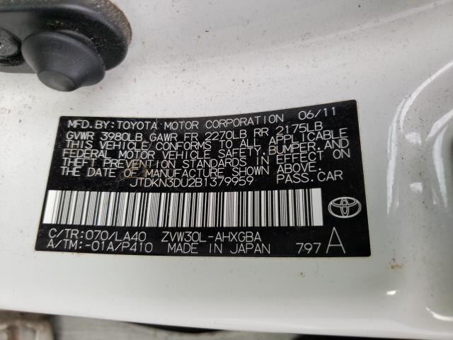 Photo 9 VIN: JTDKN3DU2B1379959 - TOYOTA PRIUS 