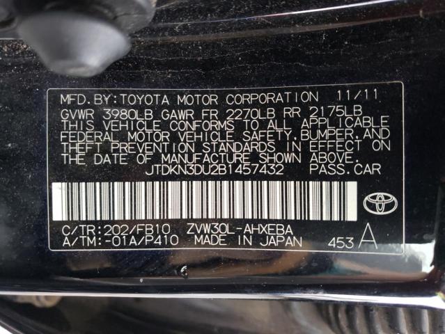 Photo 11 VIN: JTDKN3DU2B1457432 - TOYOTA PRIUS 