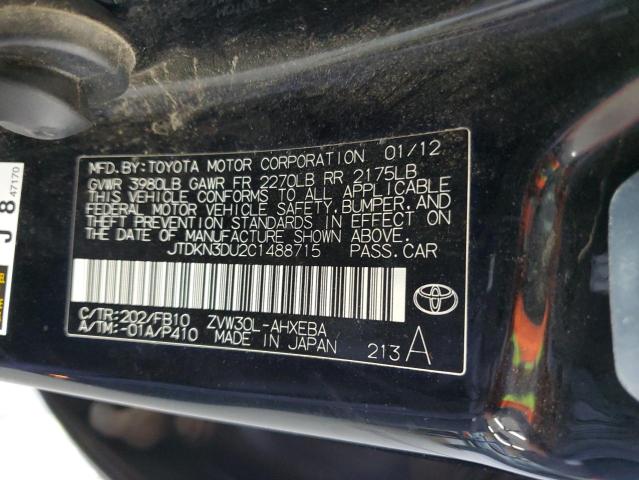 Photo 11 VIN: JTDKN3DU2C1488715 - TOYOTA PRIUS 