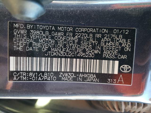 Photo 9 VIN: JTDKN3DU2C1495230 - TOYOTA PRIUS 