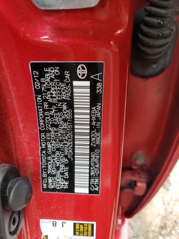 Photo 12 VIN: JTDKN3DU2C1511555 - TOYOTA PRIUS 