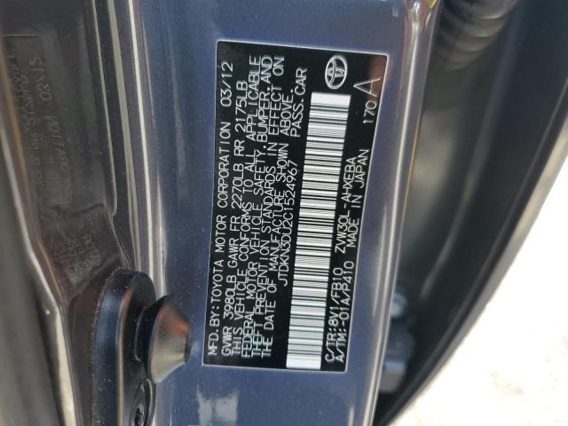 Photo 9 VIN: JTDKN3DU2C1524967 - TOYOTA PRIUS 