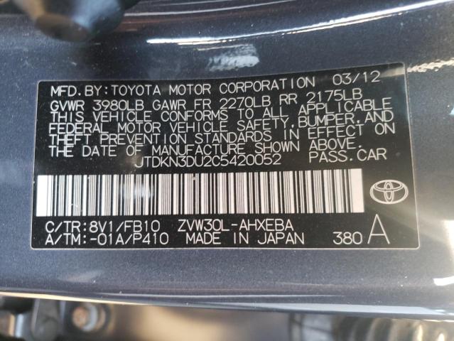 Photo 11 VIN: JTDKN3DU2C5420052 - TOYOTA PRIUS 