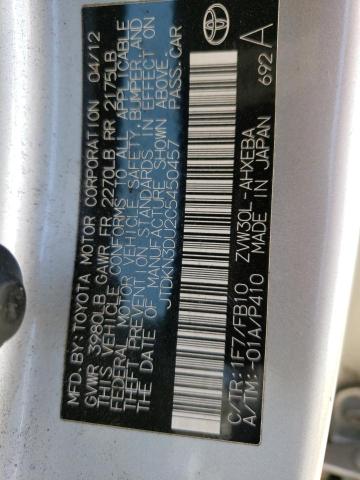 Photo 12 VIN: JTDKN3DU2C5450457 - TOYOTA PRIUS 