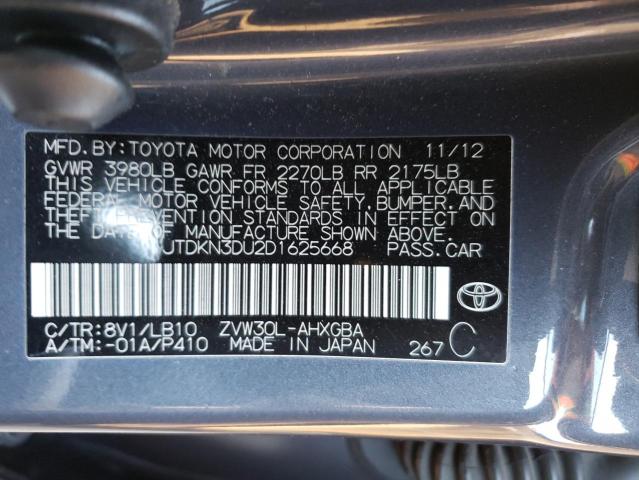 Photo 12 VIN: JTDKN3DU2D1625668 - TOYOTA PRIUS 