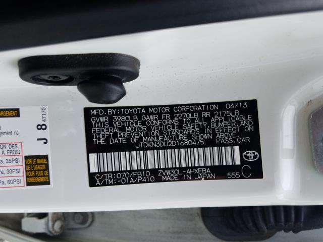 Photo 9 VIN: JTDKN3DU2D1680475 - TOYOTA PRIUS 