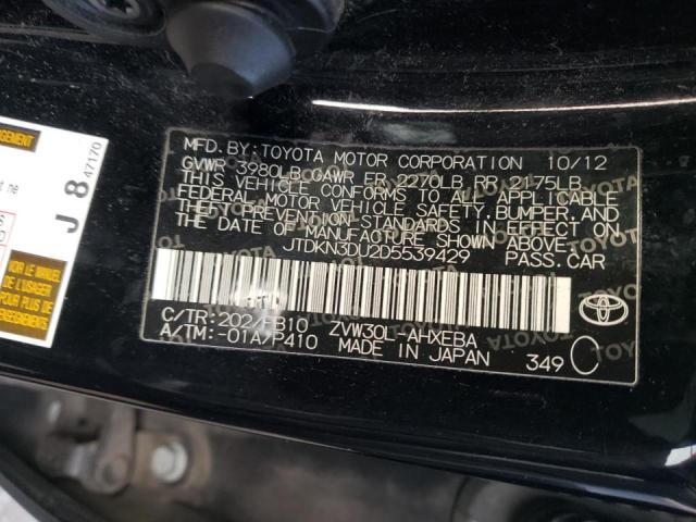 Photo 9 VIN: JTDKN3DU2D5539429 - TOYOTA PRIUS 