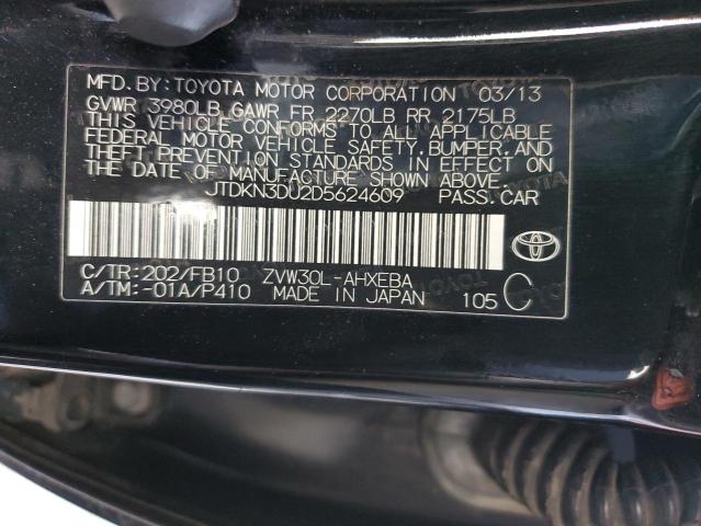 Photo 12 VIN: JTDKN3DU2D5624609 - TOYOTA PRIUS 