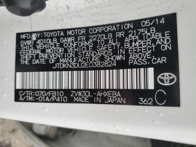 Photo 11 VIN: JTDKN3DU2E0382824 - TOYOTA PRIUS 