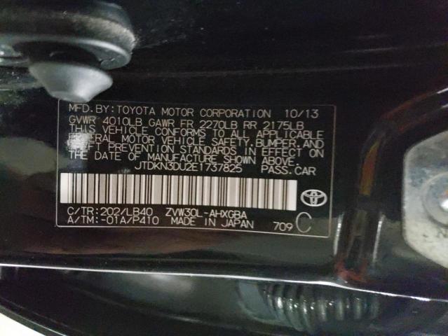 Photo 12 VIN: JTDKN3DU2E1737825 - TOYOTA PRIUS 