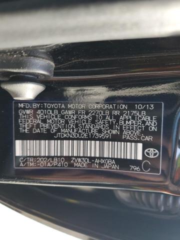 Photo 11 VIN: JTDKN3DU2E1739591 - TOYOTA PRIUS 