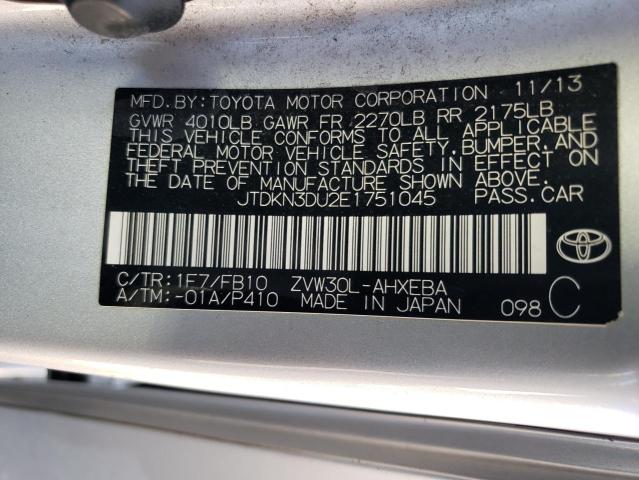 Photo 11 VIN: JTDKN3DU2E1751045 - TOYOTA PRIUS 