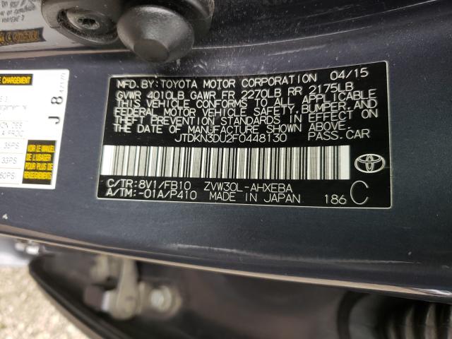 Photo 9 VIN: JTDKN3DU2F0448130 - TOYOTA PRIUS 