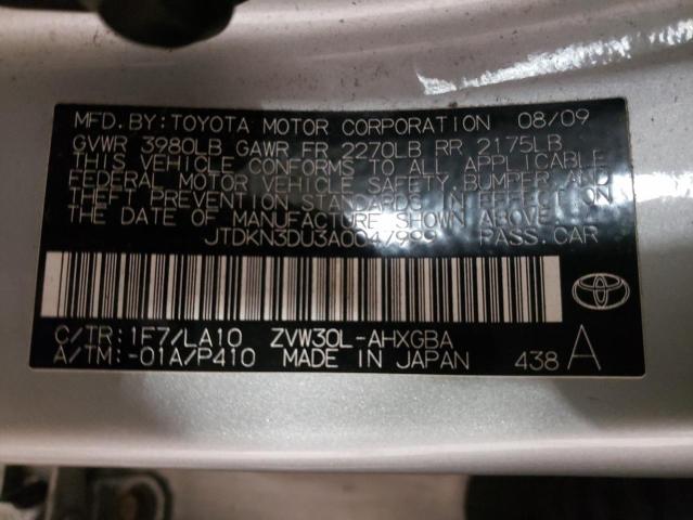 Photo 11 VIN: JTDKN3DU3A0047999 - TOYOTA PRIUS 