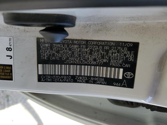 Photo 11 VIN: JTDKN3DU3A0088777 - TOYOTA PRIUS 