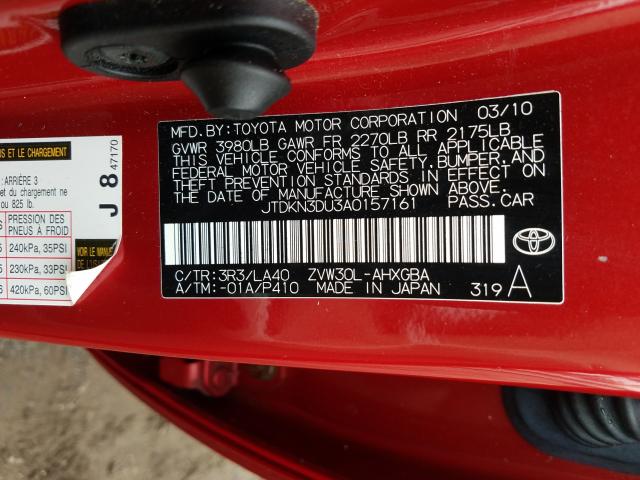 Photo 9 VIN: JTDKN3DU3A0157161 - TOYOTA PRIUS 