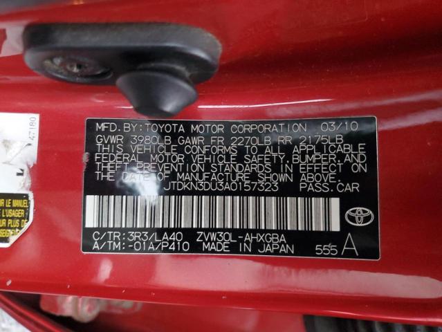 Photo 12 VIN: JTDKN3DU3A0157323 - TOYOTA PRIUS 