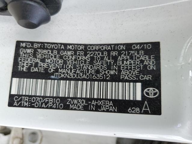 Photo 9 VIN: JTDKN3DU3A0163512 - TOYOTA PRIUS 