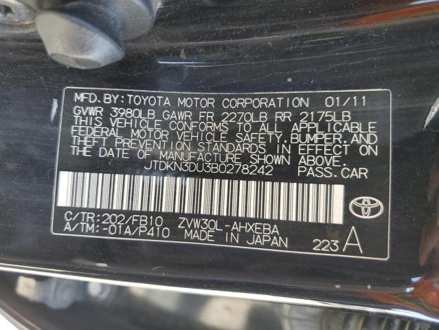 Photo 11 VIN: JTDKN3DU3B0278242 - TOYOTA PRIUS 