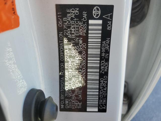 Photo 12 VIN: JTDKN3DU3B0309120 - TOYOTA PRIUS 