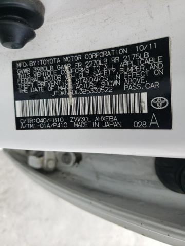 Photo 11 VIN: JTDKN3DU3B5330522 - TOYOTA PRIUS 