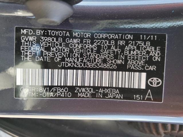 Photo 11 VIN: JTDKN3DU3B5348826 - TOYOTA PRIUS 