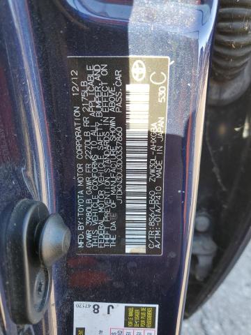 Photo 11 VIN: JTDKN3DU3D0337860 - TOYOTA PRIUS 