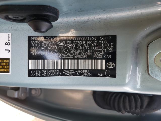 Photo 9 VIN: JTDKN3DU3D1695289 - TOYOTA PRIUS 