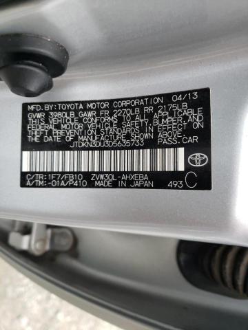 Photo 9 VIN: JTDKN3DU3D5635733 - TOYOTA PRIUS 