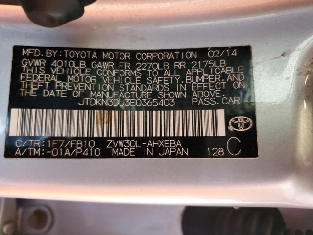 Photo 11 VIN: JTDKN3DU3E0365403 - TOYOTA PRIUS 