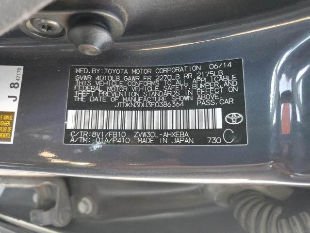 Photo 12 VIN: JTDKN3DU3E0386364 - TOYOTA PRIUS 