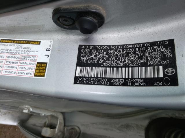 Photo 9 VIN: JTDKN3DU3E1756237 - TOYOTA PRIUS 