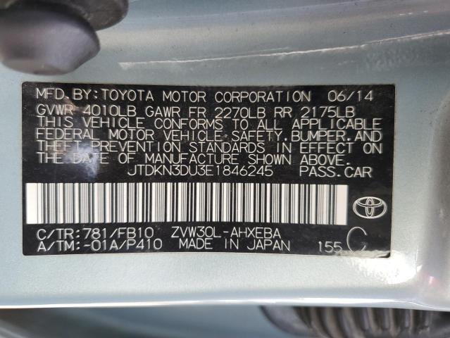 Photo 11 VIN: JTDKN3DU3E1846245 - TOYOTA PRIUS 