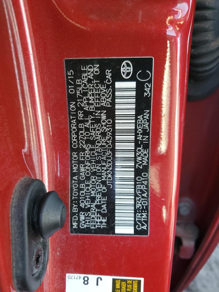 Photo 11 VIN: JTDKN3DU3F0439310 - TOYOTA PRIUS 